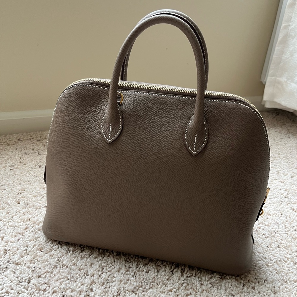 Brand new HERMES (Hermes) Bolide 1923/30 
Handbag Shoulder Bag Etoupe Gold